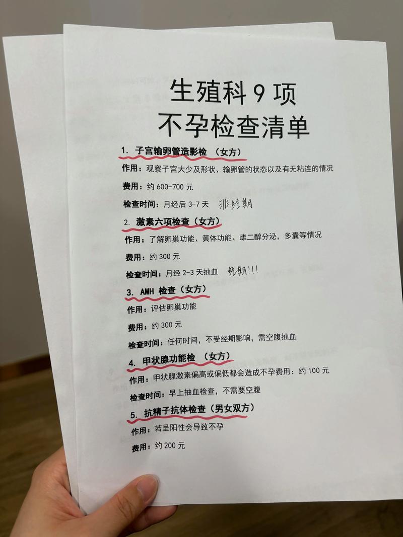 女性不孕检查